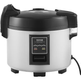 VEVOR Commercial Rice Cooker 45-Cup Non-Stick Pot 9L 12H Keep Warm Restaurant