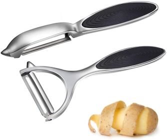 Potato, Vegetable, Apple Peelers for kitchen, Fruit, Carrot, Veggie, Potatoes Peeler, 2 Set Y-Shaped and I-Shaped Stainless Steel Peelers