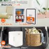 Vevor Mini Fridge,10L/12 Can Luxury Skin Care Refrigerator, Small Beverage Fridges for Bedroom Office Dorm Car Travel, AC/DC Cooler & Heat for Foods