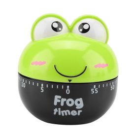 Cartoon Animal Shape Kitchen Timer Mechanical Counters Clock for Cooking Timing Tool(Green) (Option: as picture)