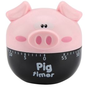 Cute Cartoon Pig Kitchen Timer Mechanical Timers Counters for Cooking Timing Tool (Option: as picture)