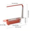 Sink Rack; Telescopic Drain Rack; Kitchen Supplies; Multi-functional Pull-out Storage Rack; Can Be Hung Dishwashing Rag Rack