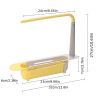 Sink Rack; Telescopic Drain Rack; Kitchen Supplies; Multi-functional Pull-out Storage Rack; Can Be Hung Dishwashing Rag Rack