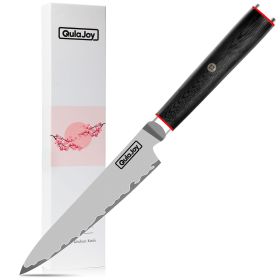 Qulajoy VG10 Chef Knife, Japanese 10Cr15MoV Steel Chefs Knives, Slicing Knife For Meat Vegetable (size: Utility Knife)