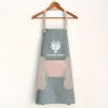 1pc Cute Cartoon Apron; Waterproof And Oil-proof Apron; Hand Wipeable Sleeveless Kitchen Cooking Apron; Cooking And Baking Supplies; Kitchen Tools