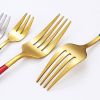 24pcs/Set Stainless Steel Cutlery; Portuguese Cutlery Spoon; Western Cutlery Set