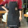 1pc Apron; Waterproof And Oil-proof Apron With Pockets; Universal Apron For Women And Men; For Coffee Bar; Restaurant; Multipurpose Aprons 29.5in*27.5