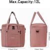 1pc Insulated Lunch Bag For Men/Women; Reusable Large Lunch Cooler Box Tote Shoulder Strap For Work Office Picnic Beach Travel Food