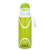 Tennis Pattern Straw Lid Water Bottle; Flip & Sip Double Stainless Steel Thermal Insulation; Sports Bottle; Outdoor Mug