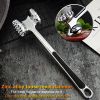 Multifunction Meat Hammer Meat Tenderizer Portable Steak Pork Tools Two Sides Loose Stainless Steel Hammer Kitchen Cooking Tools